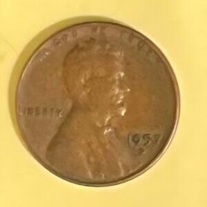 1957D Lincoln Wheat Penny